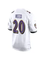 Men's Baltimore Ravens Ed Reed Nike White Retired Player Game Jersey