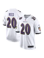 Men's Baltimore Ravens Ed Reed Nike White Retired Player Game Jersey