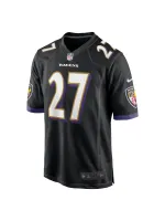 Men's Baltimore Ravens J.K. Dobbins Nike Black Game Jersey