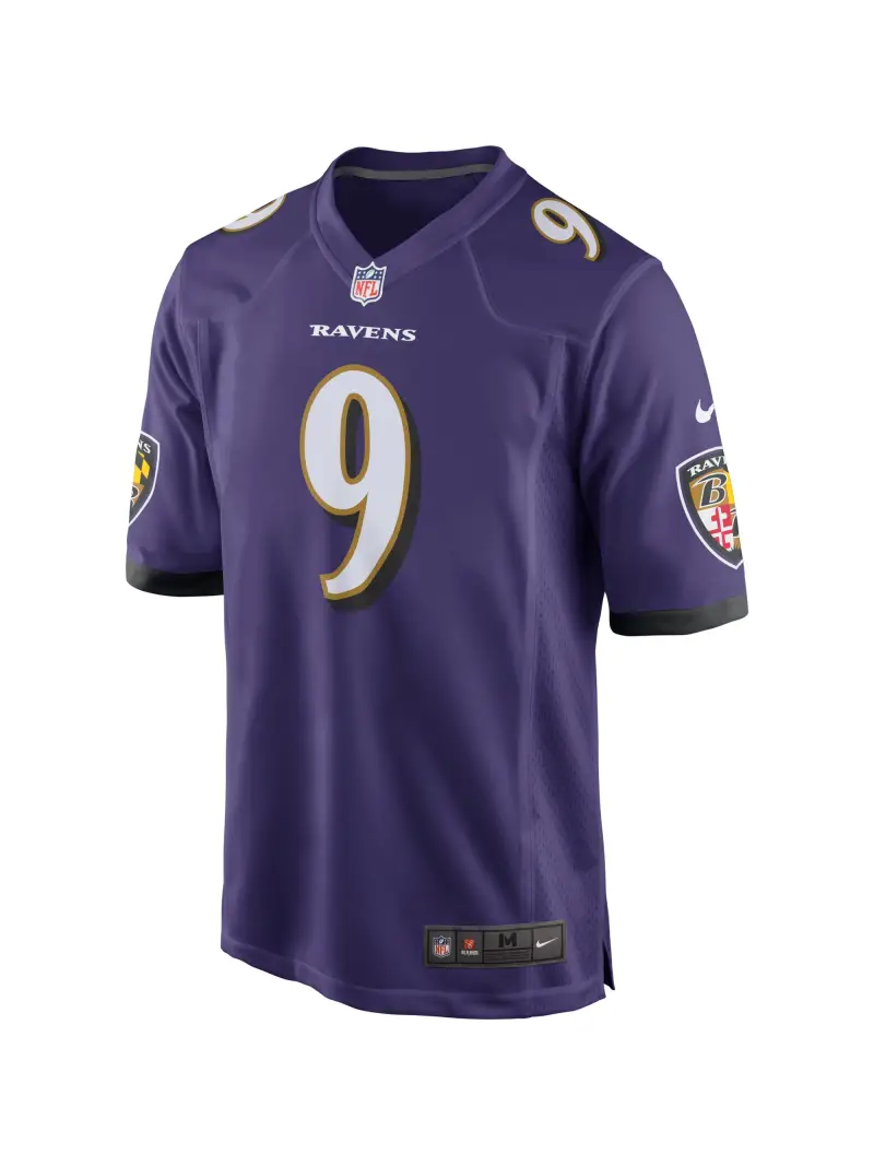 Men's Baltimore Ravens Justin Tucker Nike Purple Game Jersey
