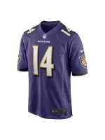 Men's Baltimore Ravens Kyle Hamilton Nike Purple Player Game Jersey