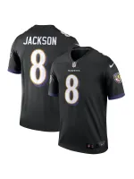 Men's Baltimore Ravens Lamar Jackson Nike Black Legend Jersey