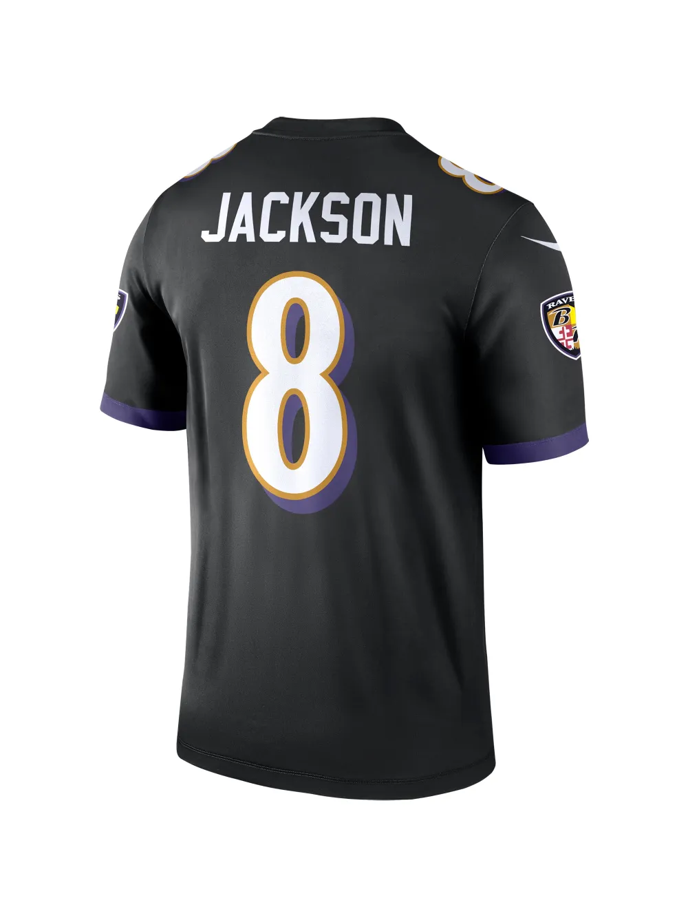 Men's Baltimore Ravens Lamar Jackson Nike Black Legend Jersey