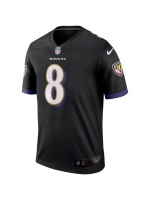 Men's Baltimore Ravens Lamar Jackson Nike Black Legend Jersey