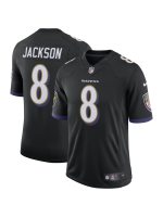 Men's Baltimore Ravens Lamar Jackson Nike Black Speed Machine Limited Jersey
