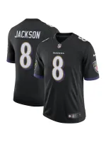 Men's Baltimore Ravens Lamar Jackson Nike Black Speed Machine Limited Jersey