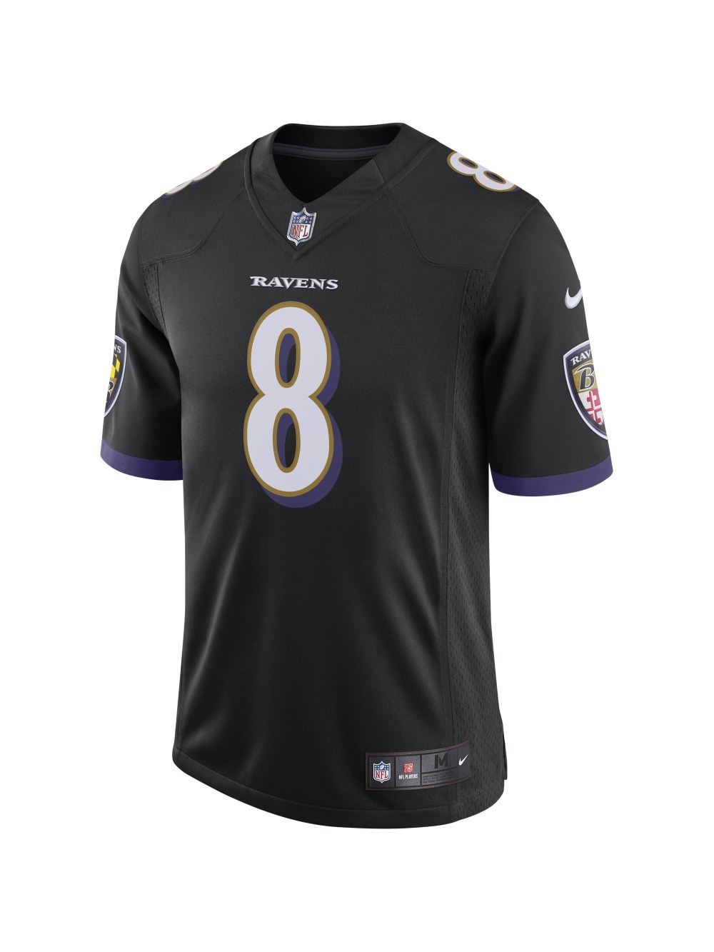 Men's Baltimore Ravens Lamar Jackson Nike Black Speed Machine Limited Jersey