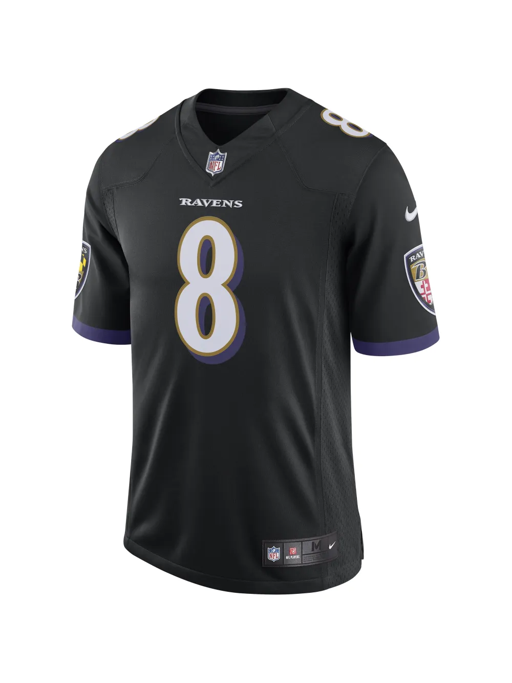 Men's Baltimore Ravens Lamar Jackson Nike Black Speed Machine Limited Jersey