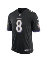 Men's Baltimore Ravens Lamar Jackson Nike Black Speed Machine Limited Jersey