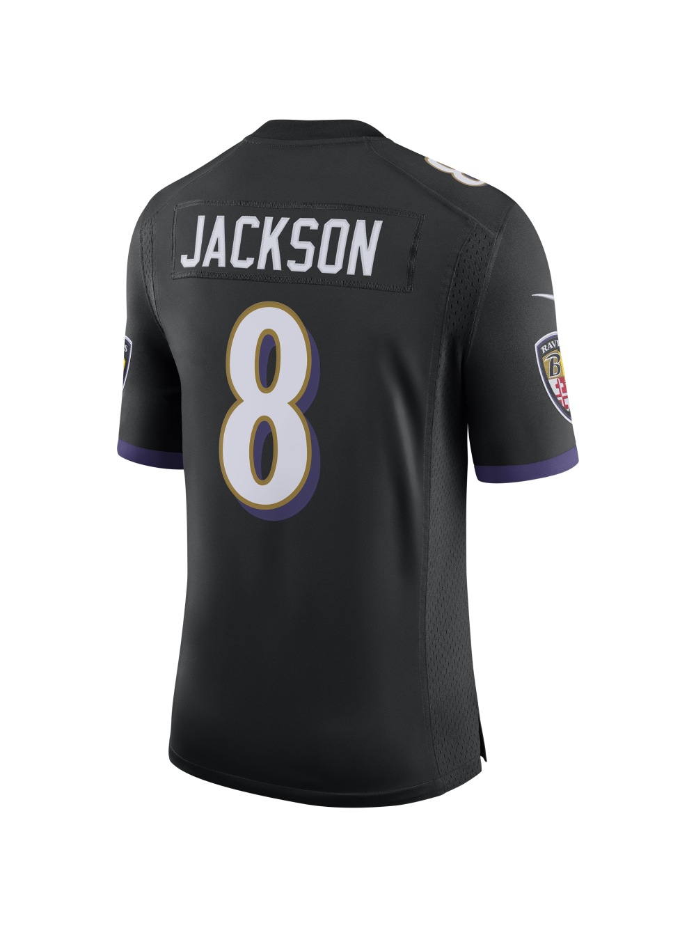 Men's Baltimore Ravens Lamar Jackson Nike Black Speed Machine Limited Jersey