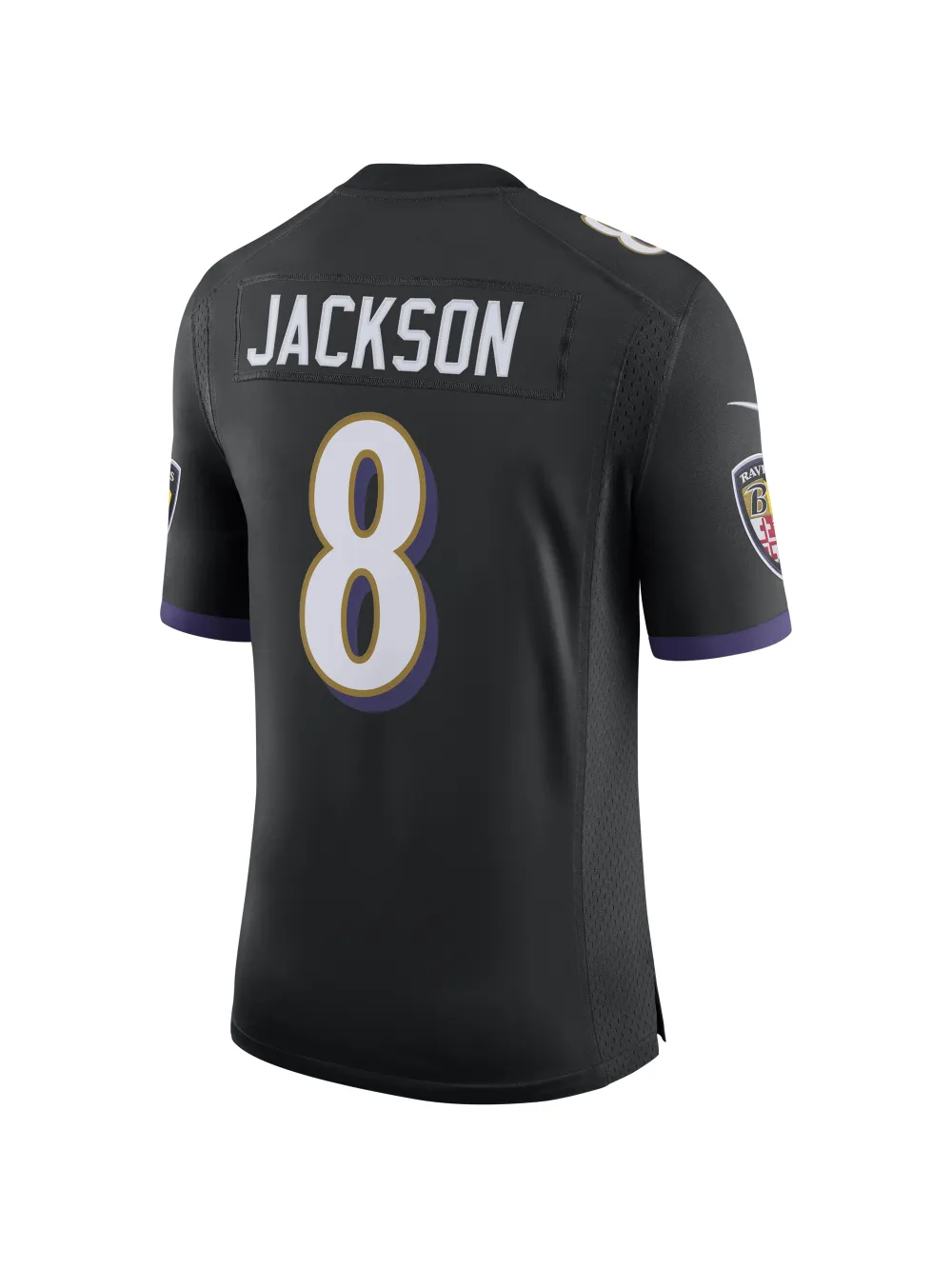 Men's Baltimore Ravens Lamar Jackson Nike Black Speed Machine Limited Jersey