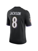 Men's Baltimore Ravens Lamar Jackson Nike Black Speed Machine Limited Jersey