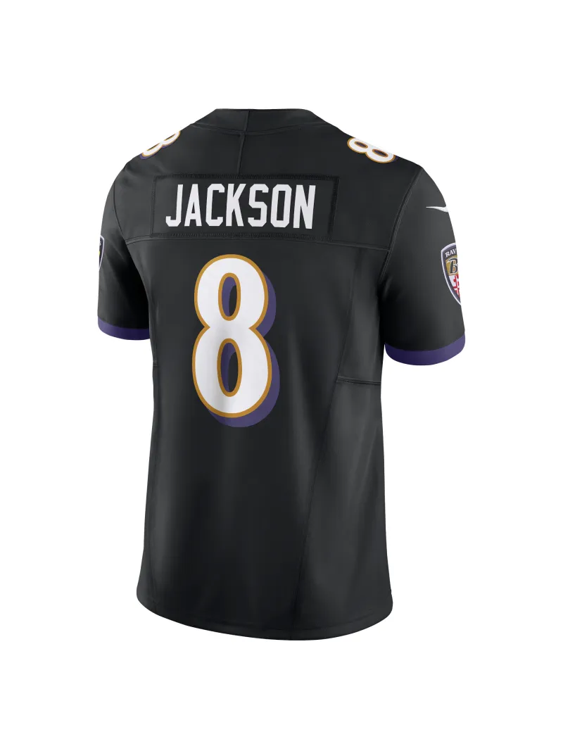 Men's Baltimore Ravens Lamar Jackson Nike Black Vapor F.U.S.E. Limited Jersey