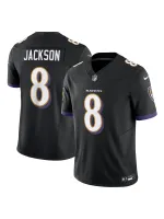 Men's Baltimore Ravens Lamar Jackson Nike Black Vapor F.U.S.E. Limited Jersey