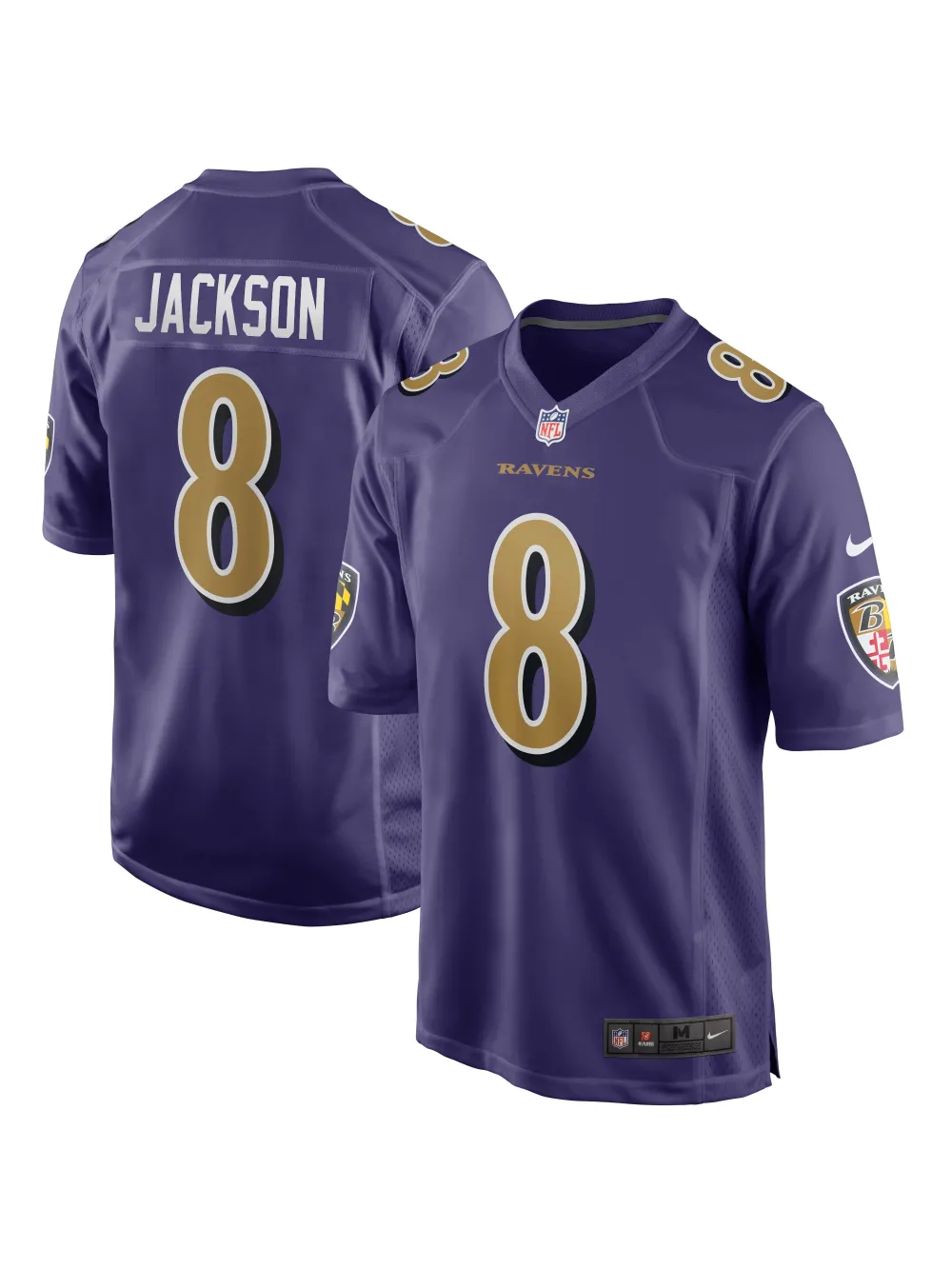 Men's Baltimore Ravens Lamar Jackson Nike Purple Vapor F.U.S.E. Limited Jersey