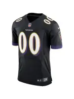 Men's Baltimore Ravens Nike Black Speed Machine Elite Custom Jersey