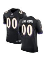 Men's Baltimore Ravens Nike Black Speed Machine Elite Custom Jersey