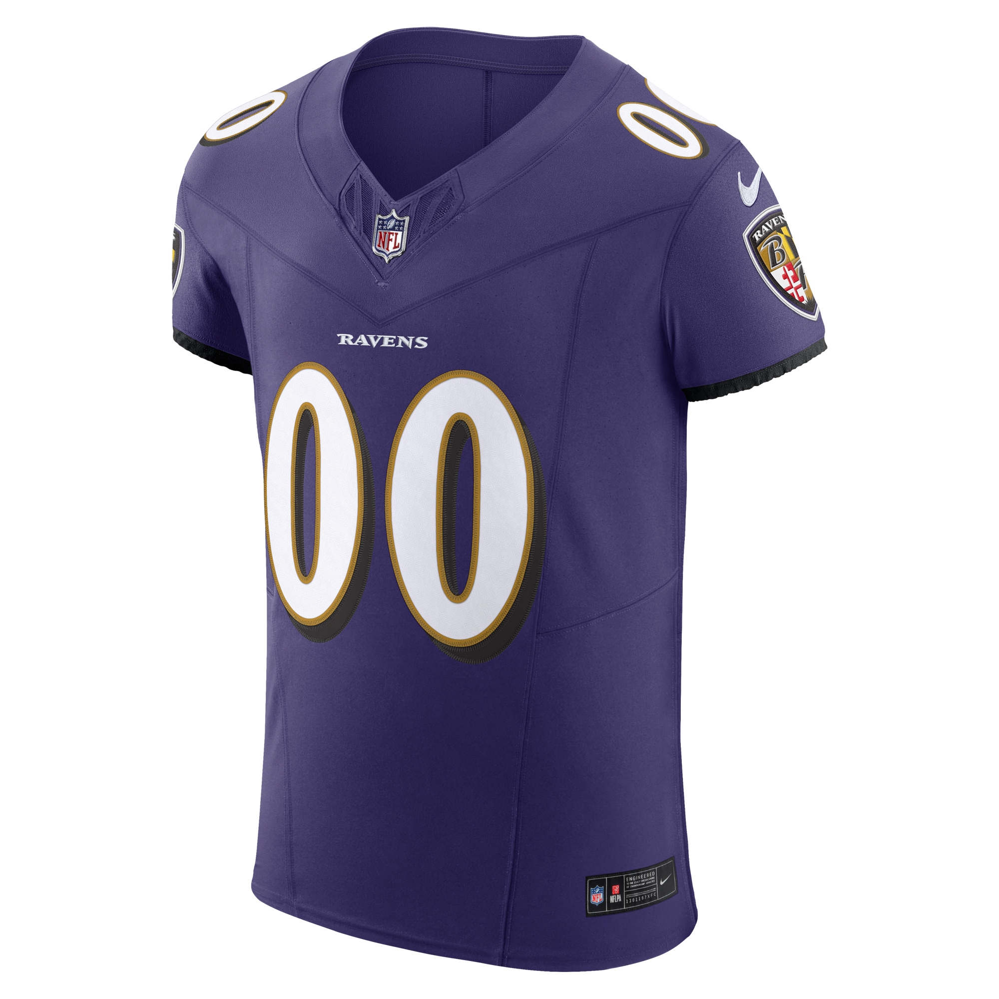 Men's Baltimore Ravens Nike Purple Vapor F.U.S.E. Elite Custom Jersey