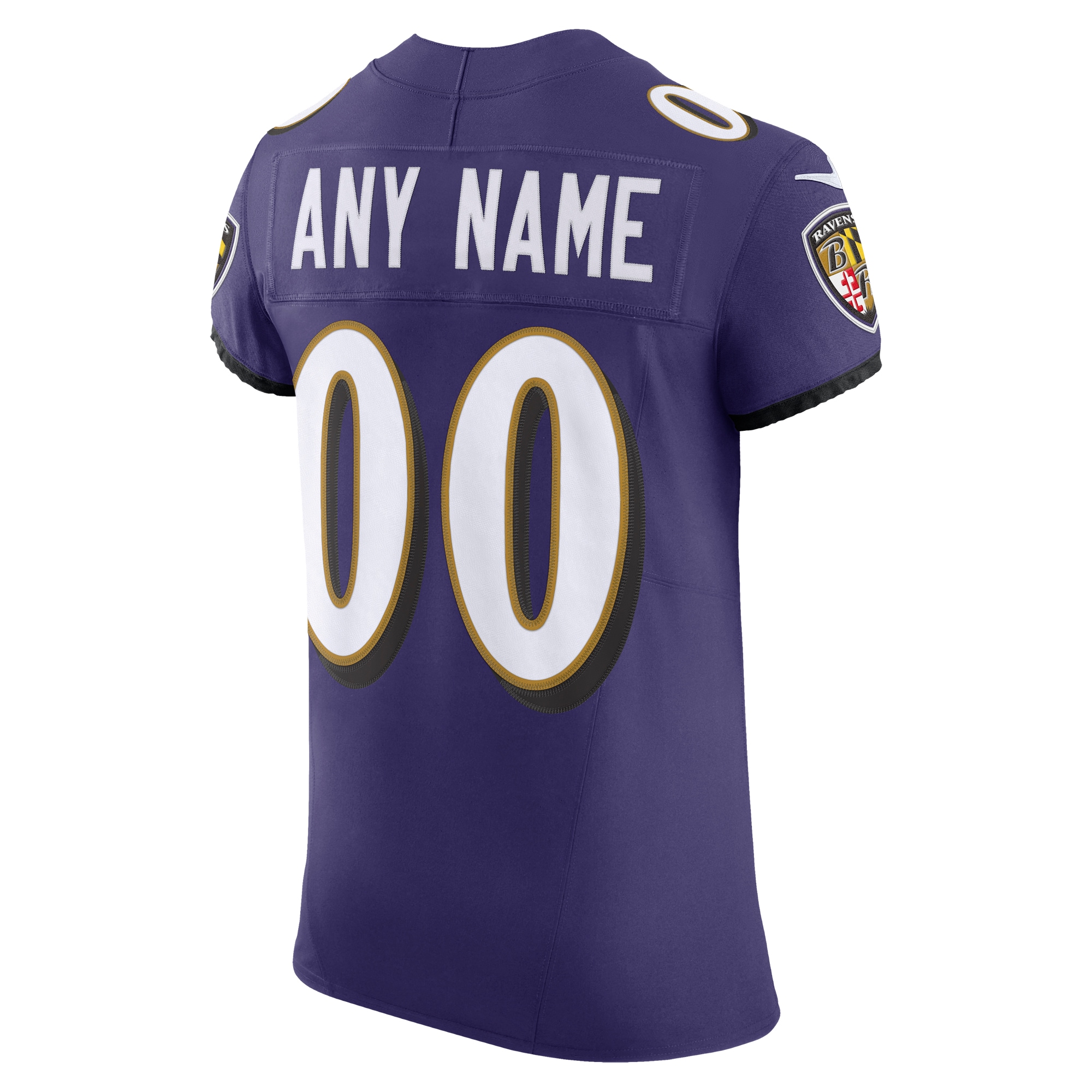 Men's Baltimore Ravens Nike Purple Vapor F.U.S.E. Elite Custom Jersey