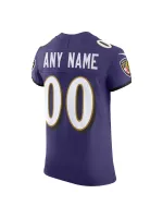 Men's Baltimore Ravens Nike Purple Vapor F.U.S.E. Elite Custom Jersey