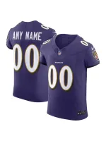 Men's Baltimore Ravens Nike Purple Vapor F.U.S.E. Elite Custom Jersey