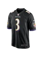 Men's Baltimore Ravens Odell Beckham Jr. Nike Black Alternate Game Jersey
