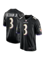 Men's Baltimore Ravens Odell Beckham Jr. Nike Black Alternate Game Jersey