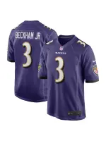 Men's Baltimore Ravens Odell Beckham Jr. Nike Purple Game Jersey