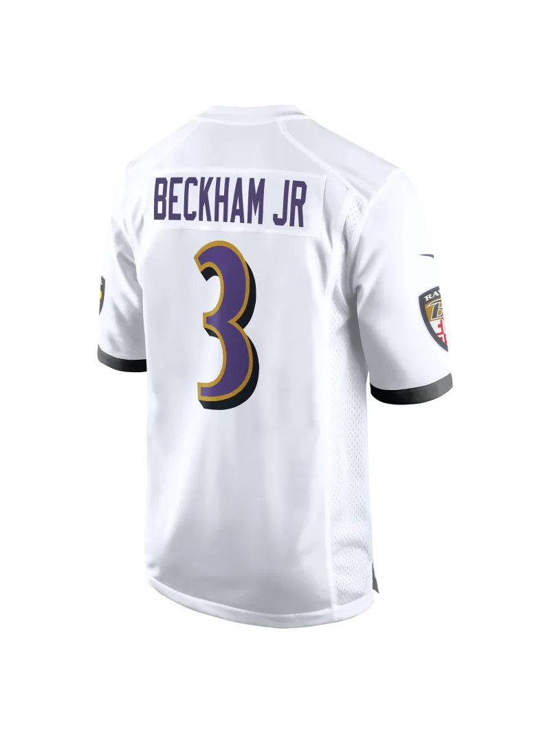 Men's Baltimore Ravens Odell Beckham Jr. Nike White Game Jersey