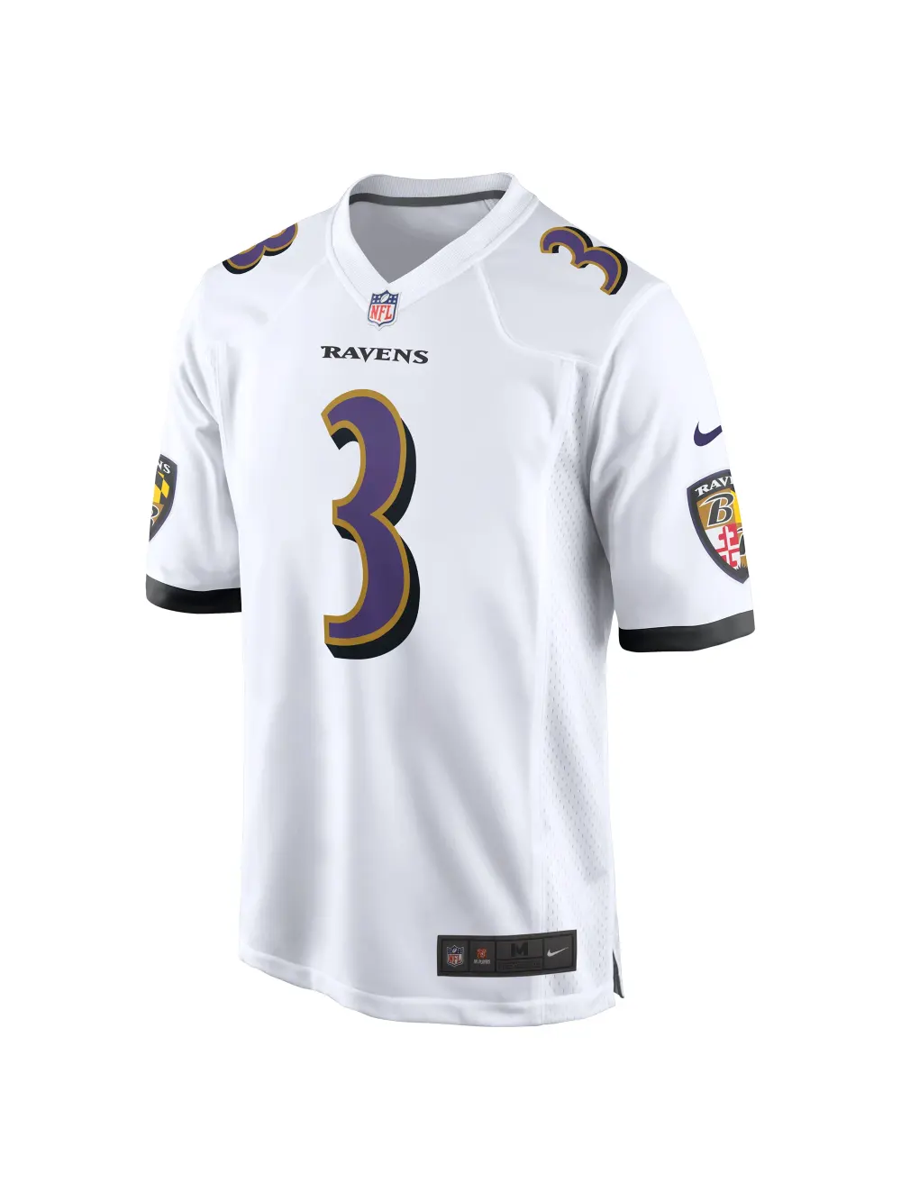 Men's Baltimore Ravens Odell Beckham Jr. Nike White Game Jersey