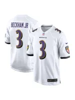 Men's Baltimore Ravens Odell Beckham Jr. Nike White Game Jersey