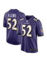 Men's Baltimore Ravens Ray Lewis Nike Purple Retired Player Game Jersey