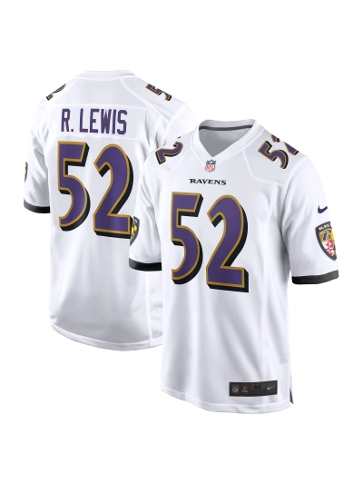 Men's Baltimore Ravens Ray Lewis Nike White Retired Player Game Jerseyy 01