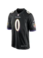 Men's Baltimore Ravens Roquan Smith Nike Black Team Game Jersey