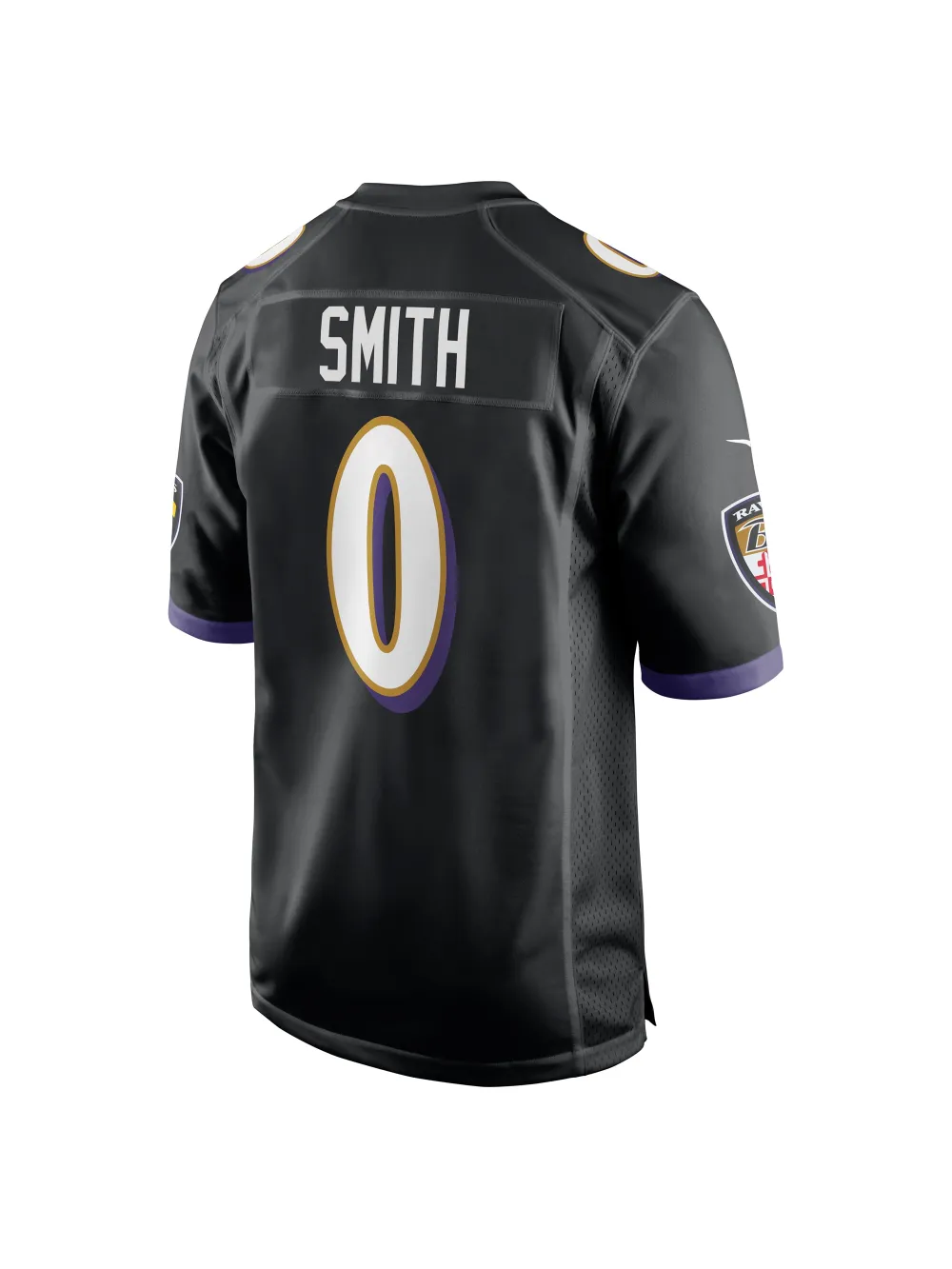 Men's Baltimore Ravens Roquan Smith Nike Black Team Game Jersey