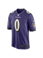 Men's Baltimore Ravens Roquan Smith Nike Purple Team Game Jersey