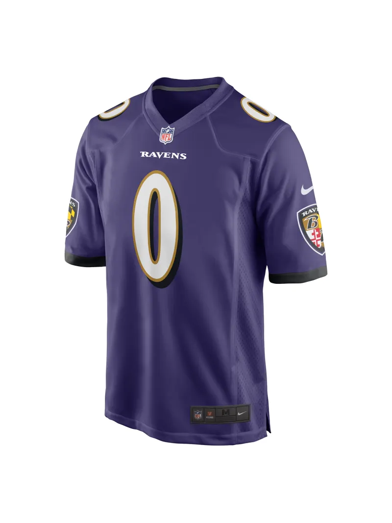 Men's Baltimore Ravens Roquan Smith Nike Purple Team Game Jersey