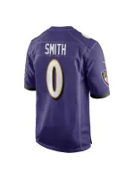 Men's Baltimore Ravens Roquan Smith Nike Purple Team Game Jersey