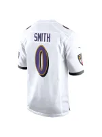 Men's Baltimore Ravens Roquan Smith Nike White Game Jersey