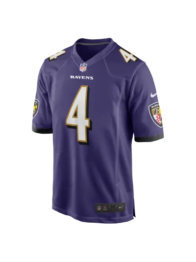Men's Baltimore Ravens Zay Flowers Nike Purple 2023 NFL Draft First Round Pick Game Jersey 02