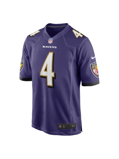 Men's Baltimore Ravens Zay Flowers Nike Purple 2023 NFL Draft First Round Pick Game Jersey 02