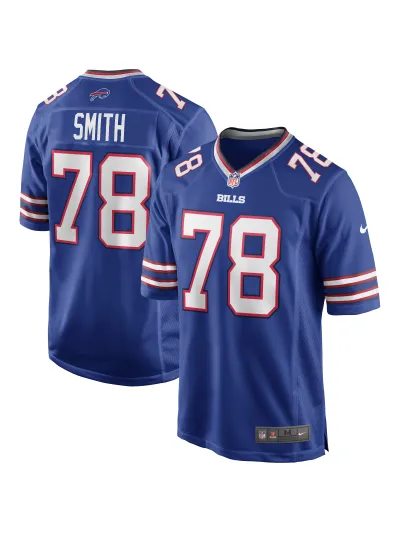 Men's Buffalo Bills Bruce Smith Nike Royal Game Retired Player Jersey 01