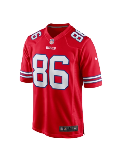 Men's Buffalo Bills Dalton Kincaid Nike Red Alternate Game Jersey 02