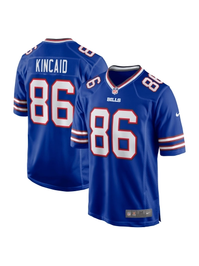 Men's Buffalo Bills Dalton Kincaid Nike Royal 2023 NFL Draft First Round Pick Game Jersey 01