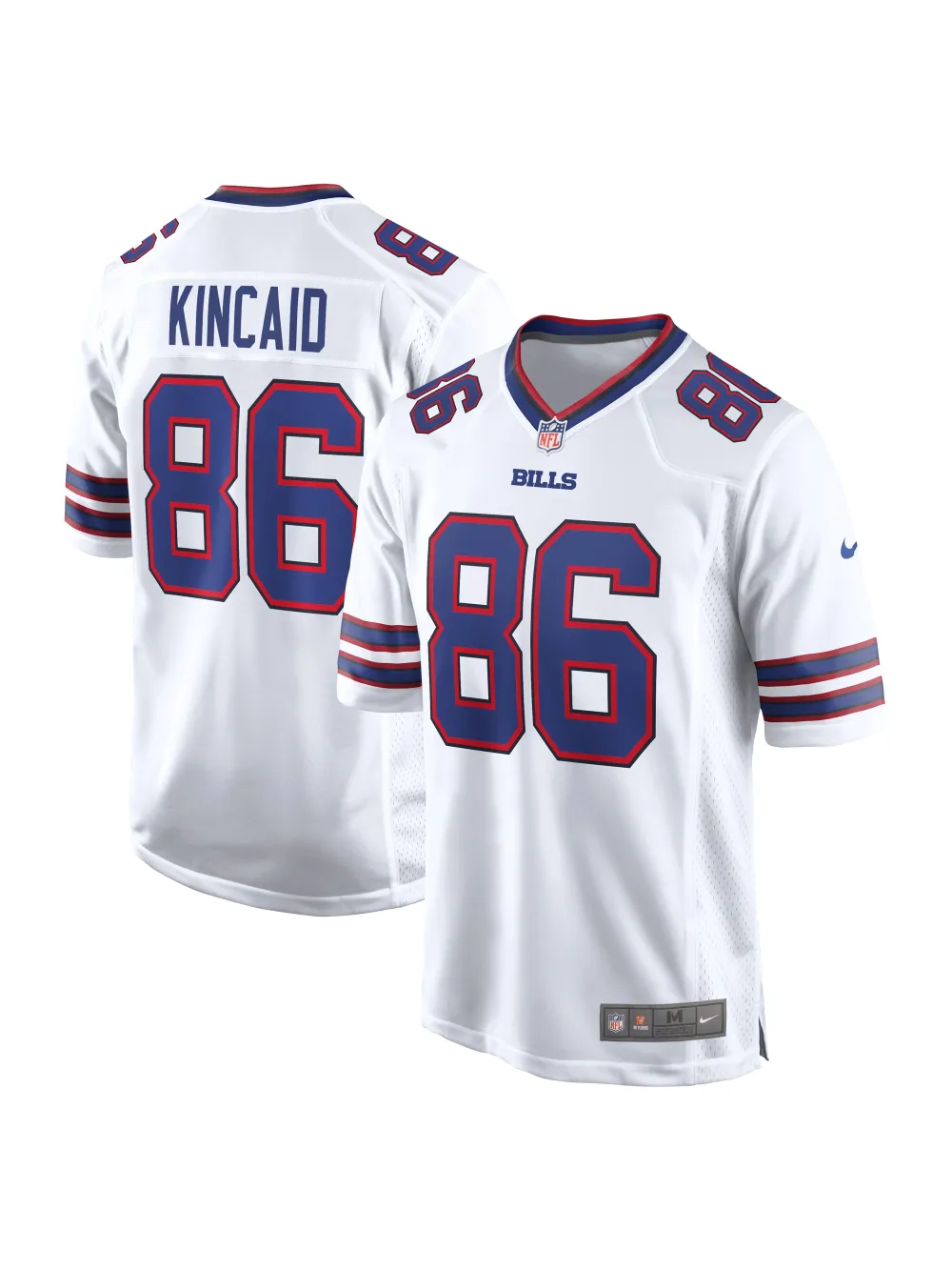 Men's Buffalo Bills Dalton Kincaid Nike White Game Jersey