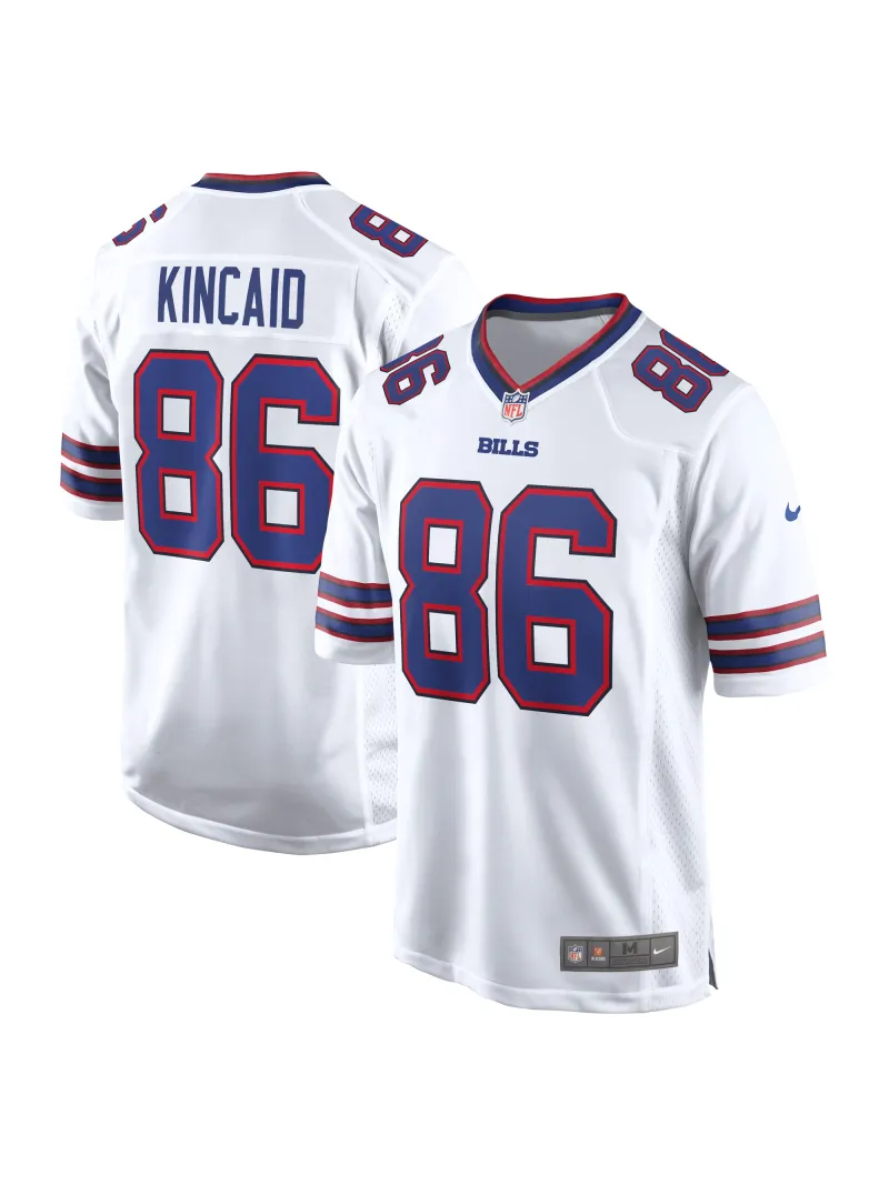 Men's Buffalo Bills Dalton Kincaid Nike White Game Jersey