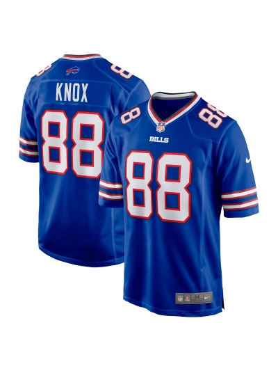 Men's Buffalo Bills Dawson Knox Nike Royal Game Player Jersey 01