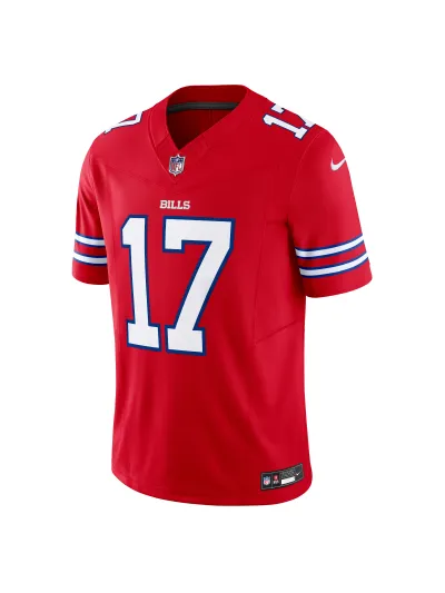Men's Buffalo Bills Josh Allen Nike Red Vapor F.U.S.E. Limited Jersey 02