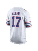 Men's Buffalo Bills Josh Allen Nike White Alternate Game Player Jersey