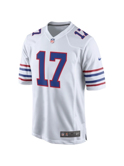 Men's Buffalo Bills Josh Allen Nike White Alternate Game Player Jersey 02